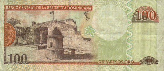 100 pesos nuevos, parte de atr�s