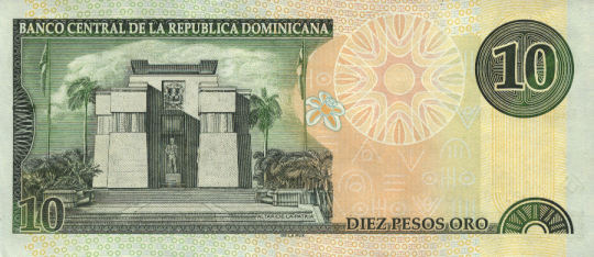 10 pesos nuevos, parte de atr�s