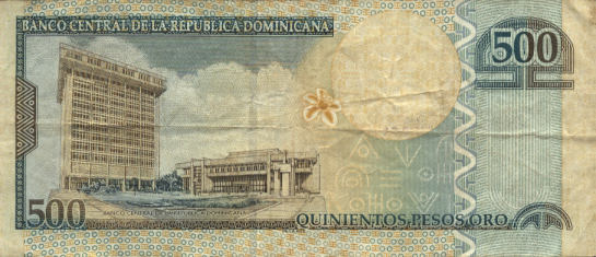 500 pesos, parte de atr�s, 2002